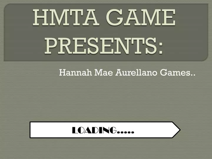 hmta game presents