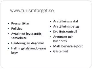 www turismtorget se