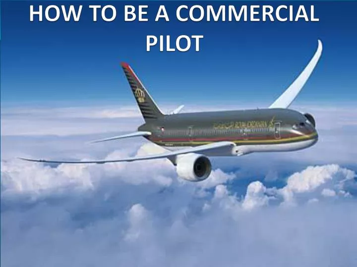 how to be a commercial pilot