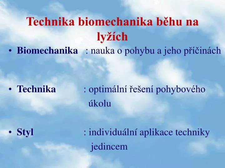 technika biomechanika b hu na ly ch