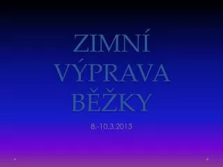 zimn v prava b ky