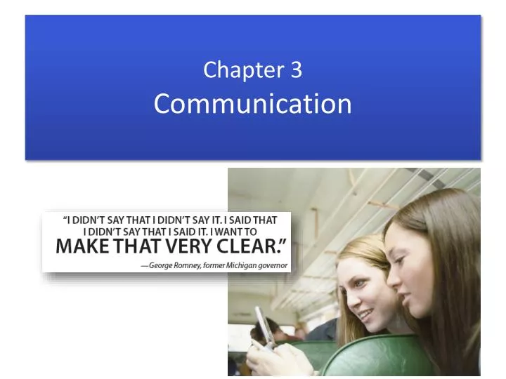 chapter 3 communication