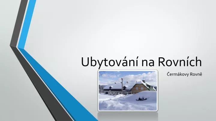 ubytov n na rovn ch