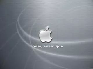 Please, press an apple