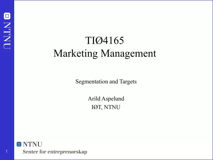 ti 4165 marketing management