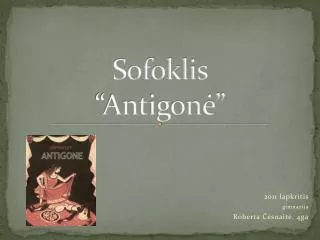 sofoklis antigon