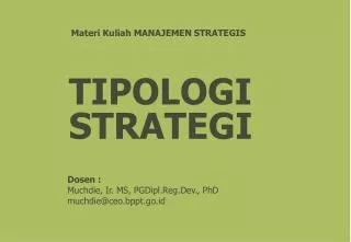 tipologi strategi