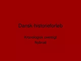 dansk historieforl b
