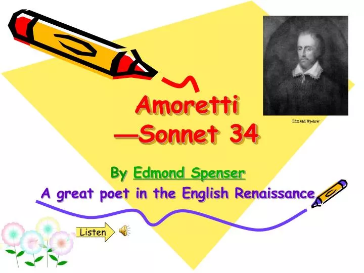 amoretti sonnet 34