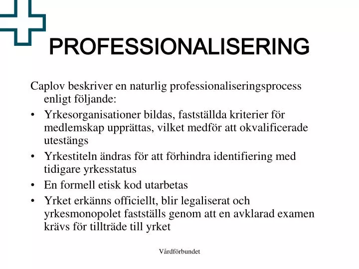 professionalisering