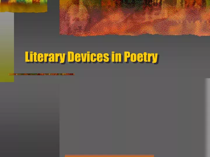 literary devices in poetry