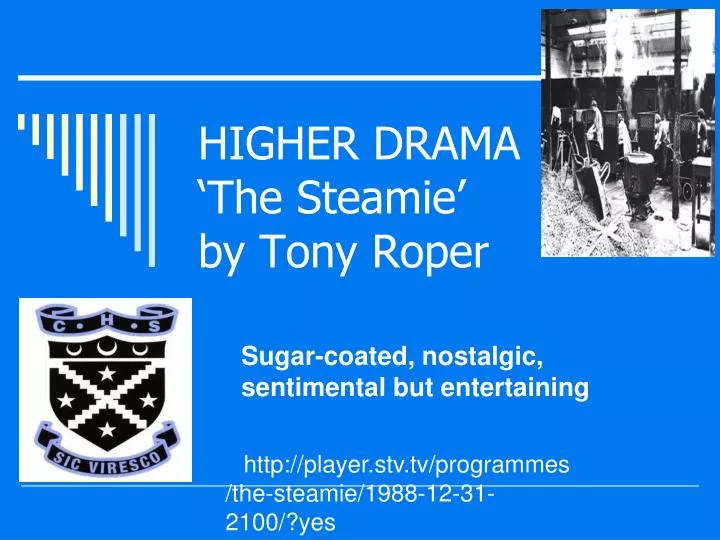 higher drama the steamie by tony roper