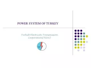 POWER SYSTEM OF TURKEY