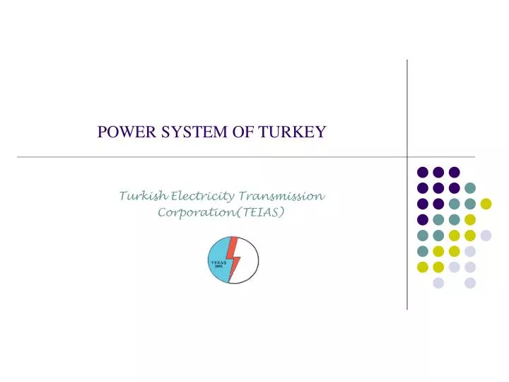 power system of turkey
