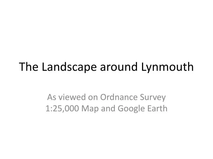 the landscape around lynmouth