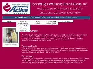 Lynchburg Community Action Group, Inc. &quot;Helping to Meet the Needs of People in Central Virginia&quot;