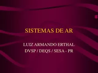 sistemas de ar