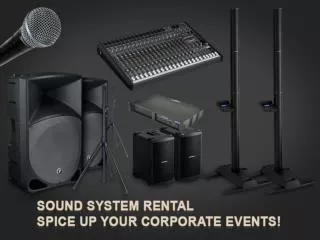 Sound System Rental Denver – Customized Rental Option