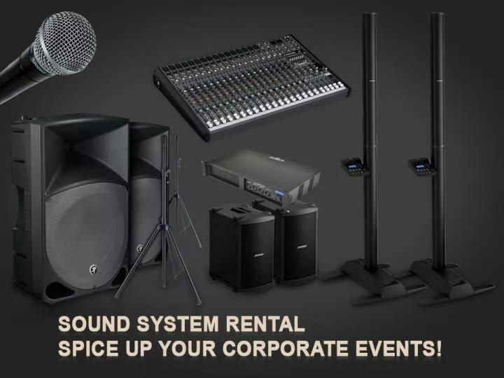 sound system rental spice up your corporate events