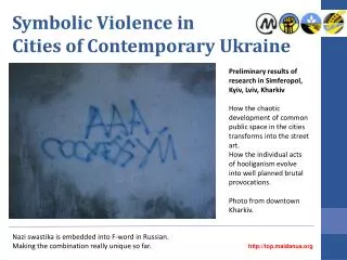Symbolic Violence in Cities of Contemporary Ukraine