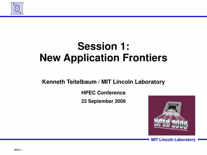 session 1 new application frontiers