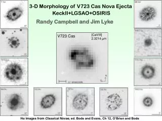 3-D Morphology of V723 Cas Nova Ejecta KeckII+LGSAO+OSIRIS