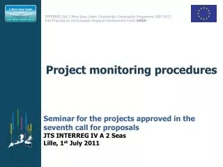 Project monitoring procedures