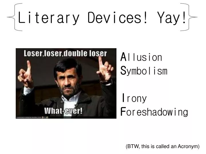 literary devices yay