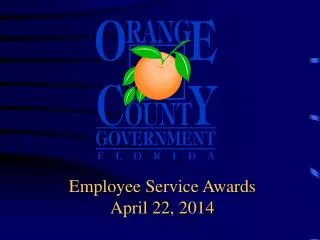 Employee Service Awards April 22, 2014