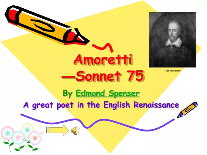 amoretti sonnet 75