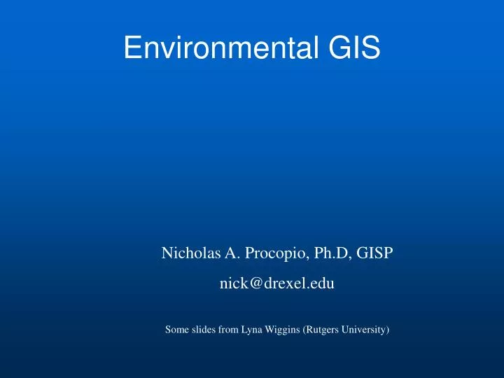 environmental gis