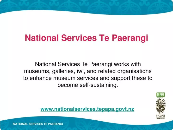 national services te paerangi