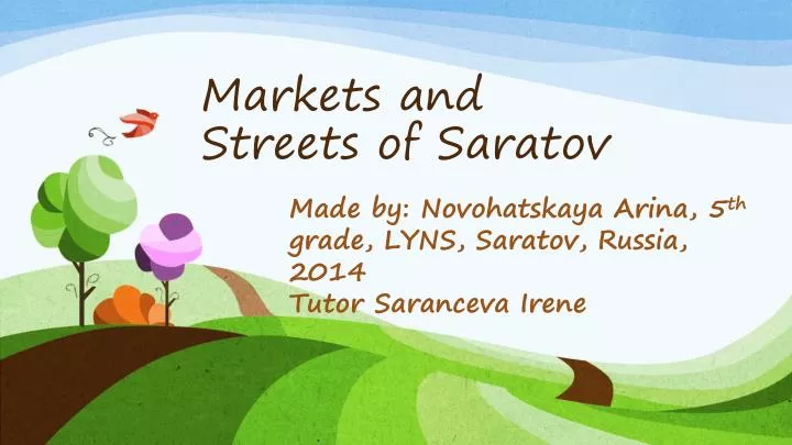 markets and streets of saratov