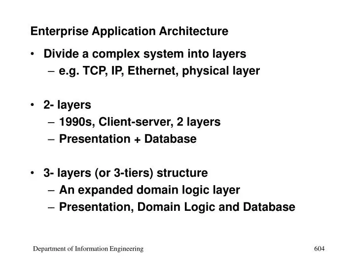 enterprise application architecture