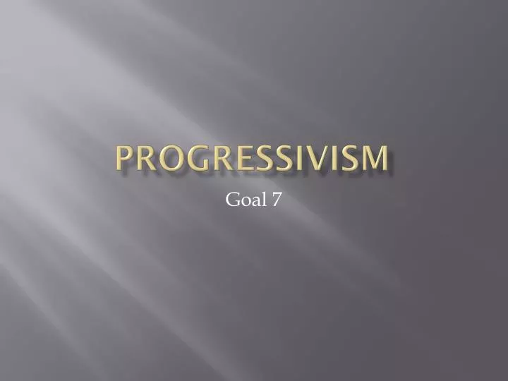 progressivism