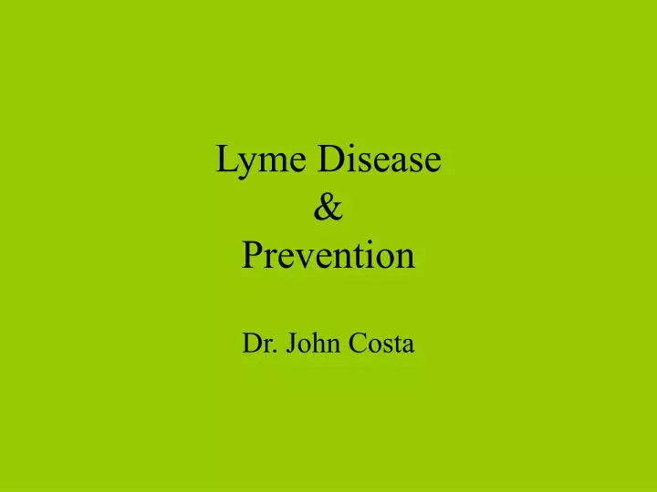 lyme disease prevention