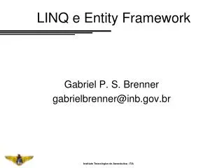 linq e entity framework
