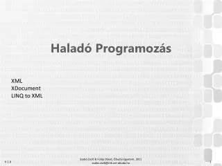 halad programoz s