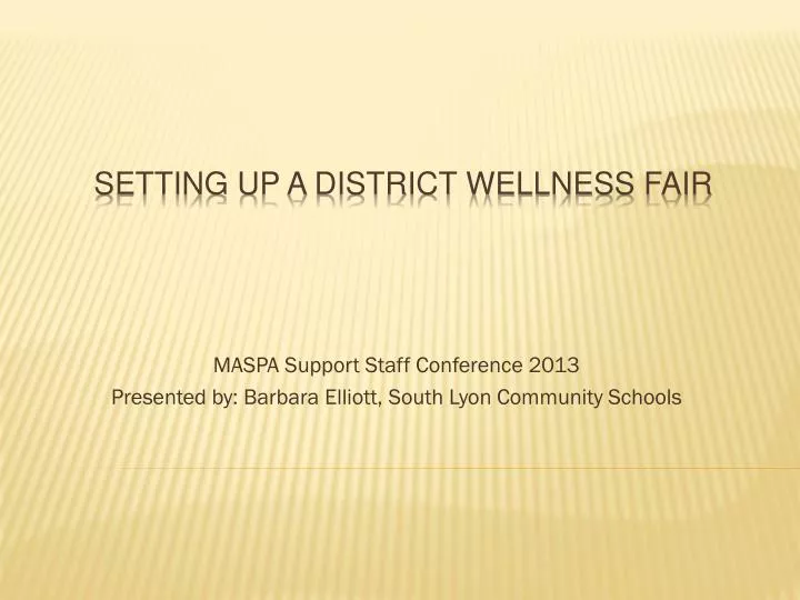 maspa support staff conference 2013 presented by barbara elliott south lyon community schools