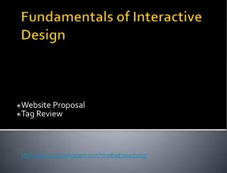 Fundamentals of Interactive Design