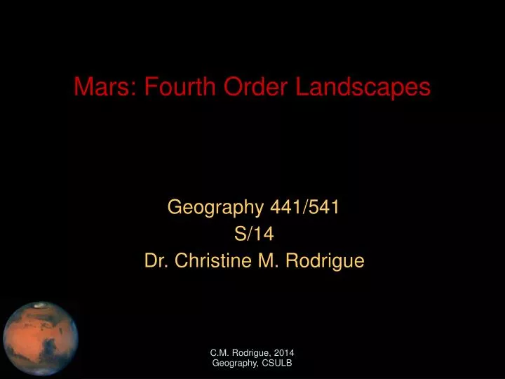 geography 441 541 s 14 dr christine m rodrigue