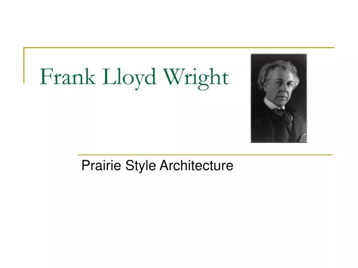 frank lloyd wright