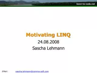 motivating linq