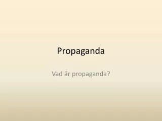 propaganda