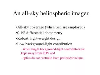 An all-sky heliospheric imager
