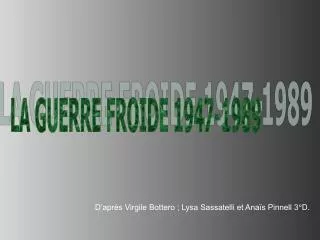 12 mars 1947 guerre froide