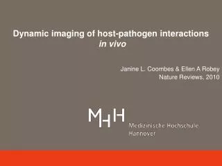 Dynamic imaging of host-pathogen interactions in vivo