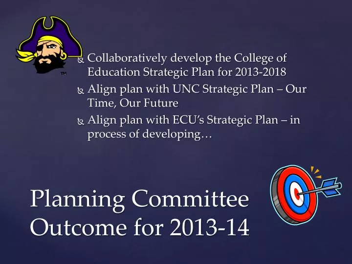 planning committee outcome for 2013 14