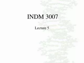 INDM 3007