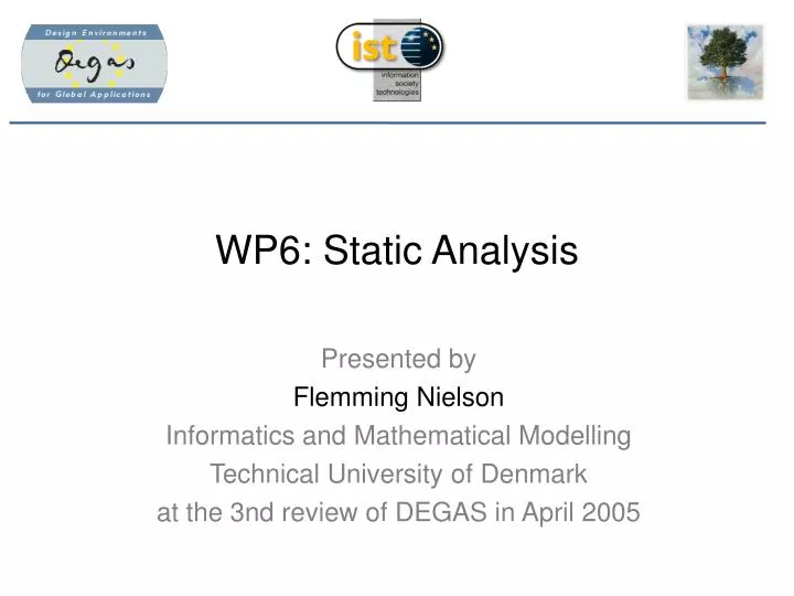 wp6 static analysis